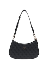GUESS NOELLE II - Schultertasche, Kunstleder, Reißverschluss, für Damen - COAL LOGO