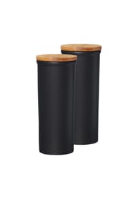 Ritzenhoff & Breker Vorratsdosen Jasper 1,6 l 2er Set schwarz-braun - JASPER - schwarz-braun