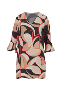 Alba Moda - Tunika mit femininen Volants - schwarz