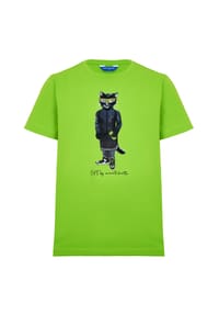 CAT by manii'ta lacitta - Grünes T-Shirt Sportkatze - grün