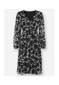 heine - Druck-Kleid - champagner-mint-bedruckt