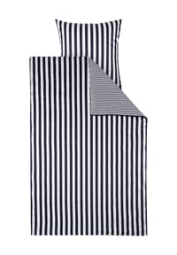 GALERIA home - Satin-Wendebettwäsche "Streifen" - BLAU