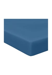 schlafgut® - Jersey-Spannbettlaken Pure - BLUE DEEP