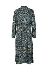 zero - Hemdblusenkleid, Crepè, Langarm, für Damen - 9880 BLACKBLUE