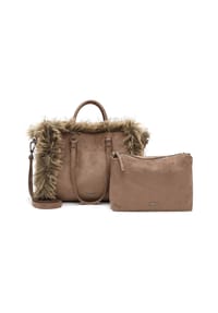 SURI FREY CHESSY - Shopper, Kunstpelz, für Damen - 900 TAUPE