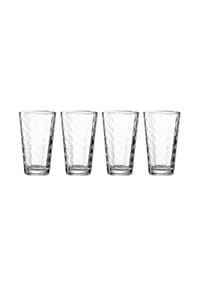 LEONARDO Trinkgläser Optic 540 ml 4er Set transparent - OPTIC - transparent