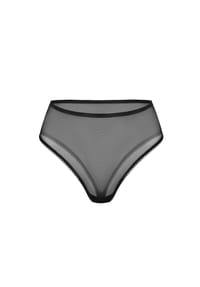 less is a'mor - Taillenhoher High-Rise Stringtanga Alnair - schwarz