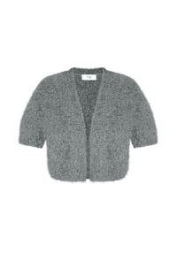 Vera Mont - Sommer-Strickjacke mit Effektgarn - Dark Fuchsia