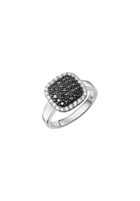 zeeme SILVER - Ring 925/- Sterling Silber 50 Zirkonia - weiß