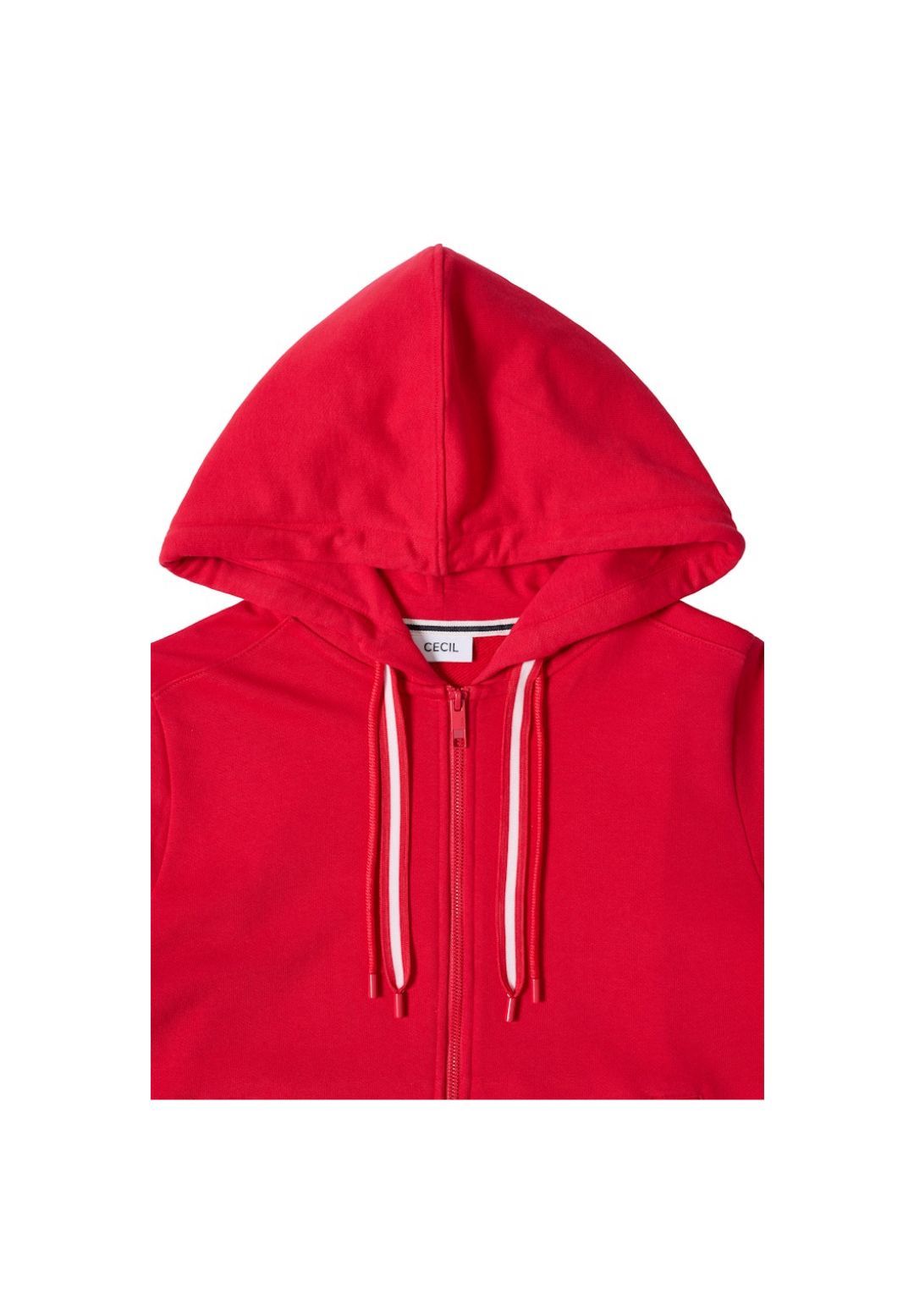cecil Sweatjacke, Baumwolle, FüR Damen, Rot, L