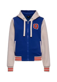 QUEEN KEROSIN - Collegejacke mit Kapuze Kitten Sport Club - blau