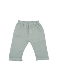 maximo® - BABY BOY-Krempelhose Streifen, Leinenmischung - hellmenthe-weiß-streifen