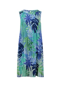 BETTY BARCLAY - Plisseekleid ohne Arm - Blau/Grün