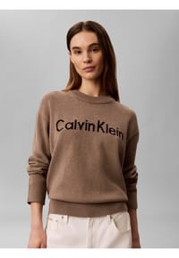 Calvin Klein Jeans - Pullover, Baumwolle, für Damen - 0  TS7 BEIGE