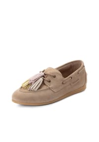 Tamaris - Mokassin, Quasten, für Damen - TAUPE