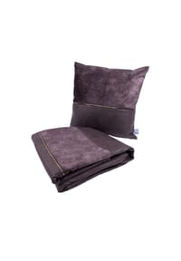 Kayoom - Dekokissen & Decke Picco 125 2er-Set in grau - braun - grau - braun