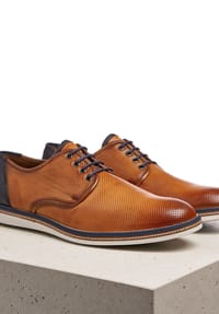 LLOYD - Schnürschuh GINO - cognac/midnight