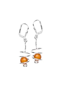 OSTSEE-SCHMUCK® - Ohrhänger , Spirale , Silber 925/000 - silber