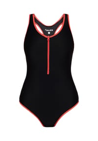 ALEX - Badeanzug Swim, Reißverschluss, für Damen - E002/ BLACK / RED