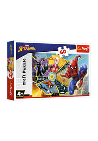 Trefl - Puzzle Marvel Spiderman, Kinderpuzzle, 60 Teile, 33 x 22 cm - 