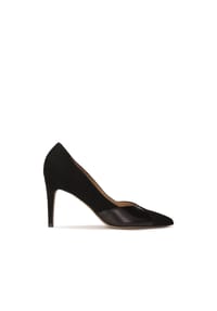 Kazar - Schwarze Pumps aus Wildleder und Glattleder - Schwarz