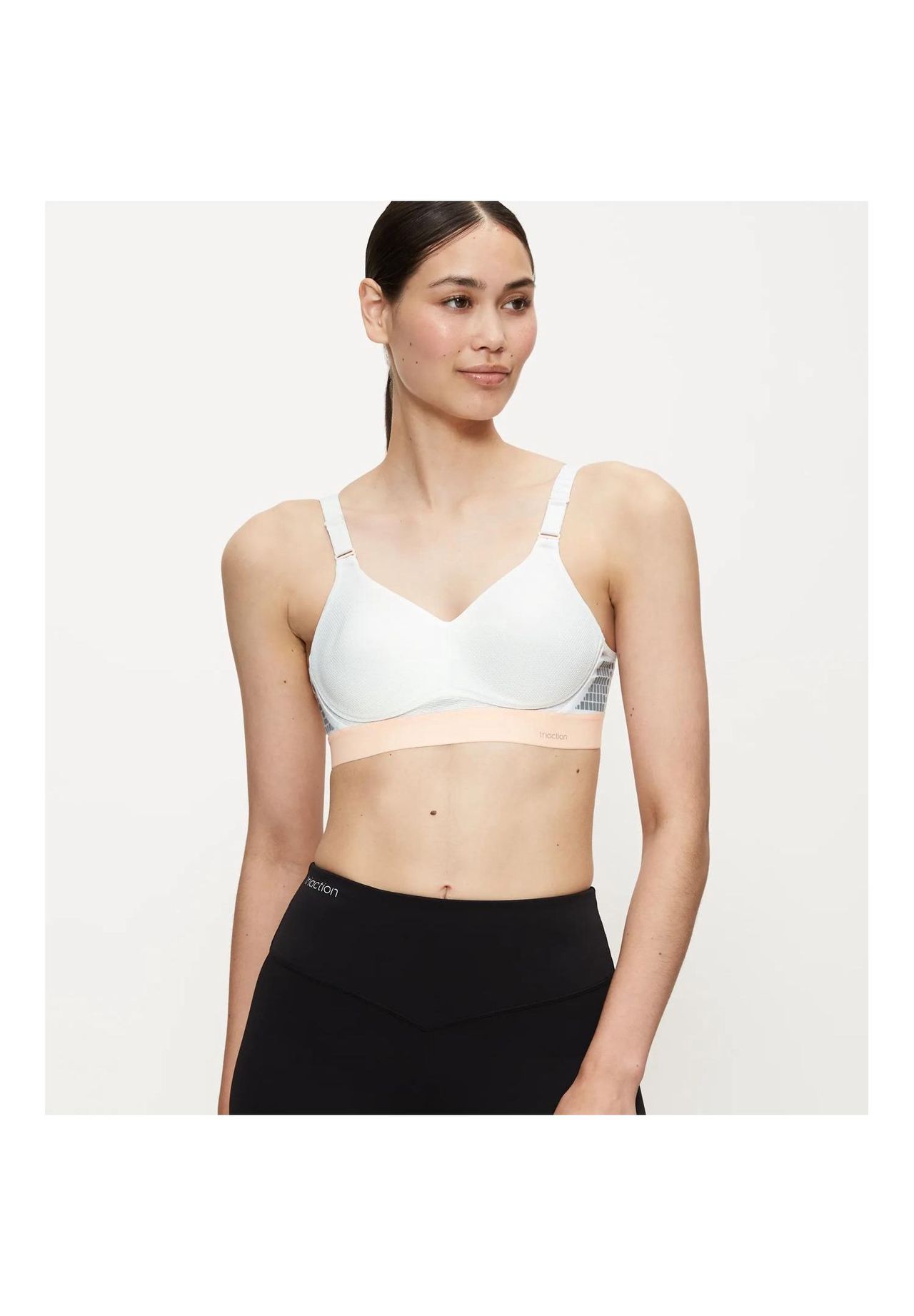 Triumph Triaction Hybrid Lite Sport-Bh, Flexibel, Leicht Gepolstert, FüR Damen, Weiß, 100C