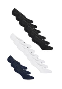 FILA - Füßlinge Basic 15er-Pack mit rutschfester Silikonferse - Black-Grey-Navy