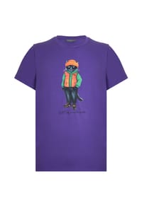 cat e lolette - Lila T-Shirt mit Katzenmotiv - lila