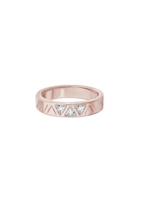 caї - Ring 925/- Sterling Silber 3 Zirkonia - rot