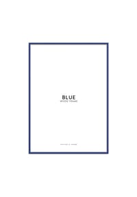  POSTER & FRAME® - Holz-Rahmen Acrylglas Blau - Blau
