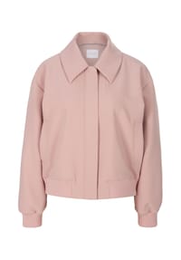 MADELEINE - Kurz-Blouson mit Reißverschluss und Strickbündchen. - altrosa