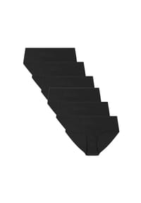 UNDER ARMOUR - Damen Hipster, 6er Pack - Pure Stretch No Show Hipster, Slips, elastisch, einfarbig - Schwarz