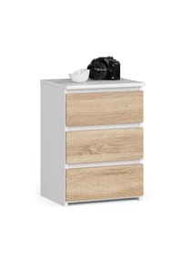 Akord - Nachttisch CL3 mit 3 Schubladen - artisan-eiche
