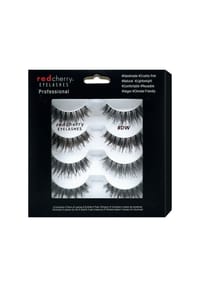 red cherry EYELASHES - Bandwimpern DW - 4 Pairs - schwarz