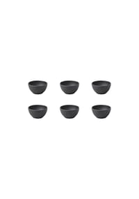 Villeroy & Boch Dipschälchen Manufacture Rock Ø 7,7 cm 6er Set schwarz - MANUFACTURE ROCK - schwarz