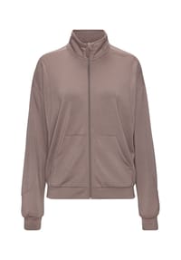 COPENHAGEN STUDIOS - Loungewear-Oberteil, Stehkragen, für Damen - 118 BROWN
