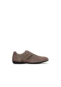 kazar - Herren Halbschuhe aus Wildleder in Taupe mit Perforationen - Taupe