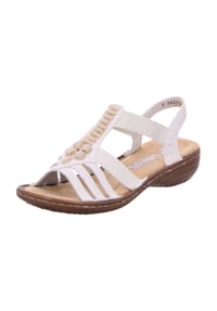 rieker - Riemchensandalen, Kunstleder, für Damen - OFFWHITE