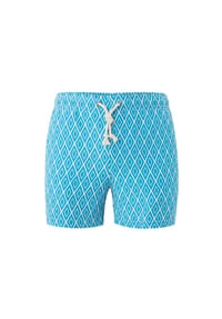 Gassa d'Amante - Badeshorts Praiano mit verstellbarem Dehnbund und Kordelzug - Grün-weiss