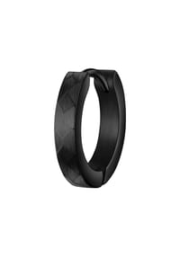 TRUE REBELS - Herren Ohrringe aus Edelstahl in schwarz - schwarz