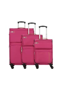 d & n® Travel Line 6704 - Travel Line 6704 4-Rollen Kofferset 3tlg. - blau