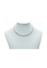 Adelia's - Damen Silber Schmuck 925 Silber Fantasie Halskette 45 cm Ø 5,7 mm - silber