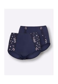 Witt - Taillenslip - marine-mauve + marine
