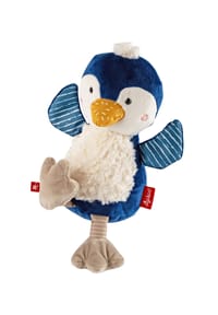 sigikid® - Kuscheltier Pinguin Patchwork Sweety ,  für Babys und Kinder - dunkelblau/mehrfarbig