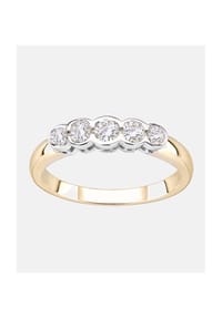 VANLERÉ - Eternity Ring, mit Zirkonia, 375 Gelbgold - gold