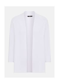 olsen - Cardigan mit Schalkragen und 3/4-Raglanärmeln - White