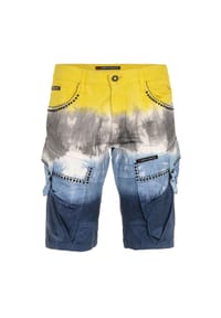 CIPO & BAXX® - Bermuda & Short aus Baumwollmix - YELLOW-BLUE