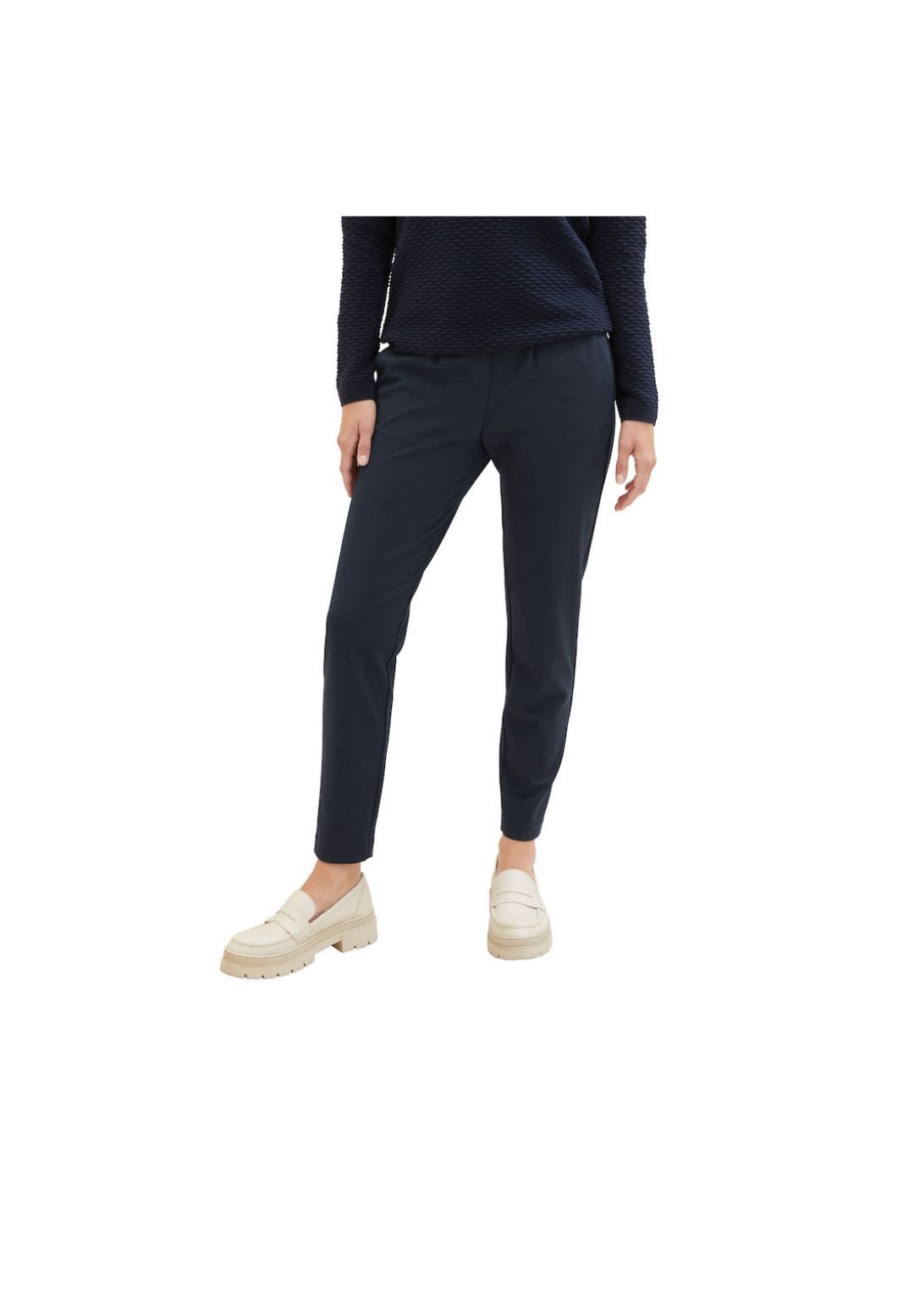 Tom Tailor Stoffhose, Gummibund Mit Kordelzug, FüR Damen, Blau, 36/32