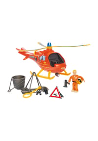 Simba - Feuerwehrmann Sam Hubschrauber "Wallaby", mit Figur - MEHRFARBIG