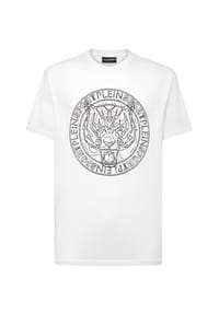PLEIN SPORT - T-Shirt TIGER - grey/blue